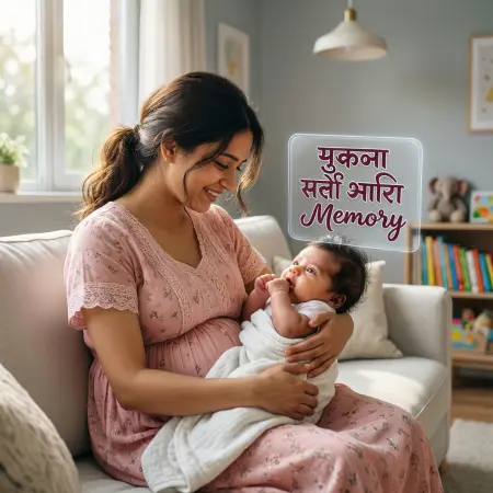 Cute Baby Shower Captions in Marathi