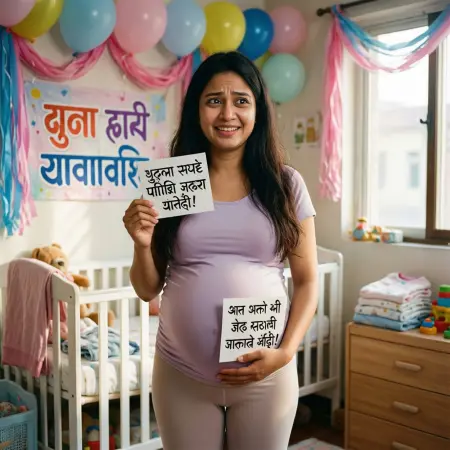 Funny Baby Shower Captions in Marathi