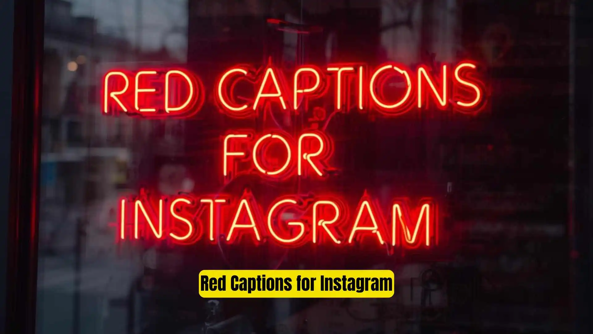 Red Captions for Instagram