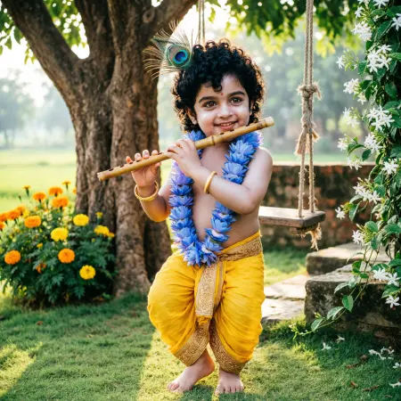 Cute Krishna Captions