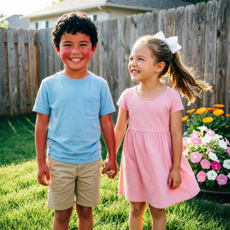 Cute Siblings Short Captions