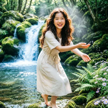 Cute Waterfall Captions for  Girl