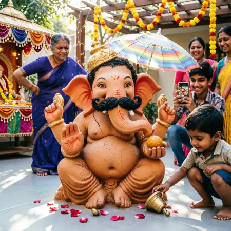 Funny Captions for Ganesh Chaturthi