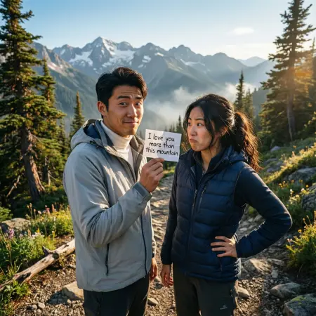 Funny Mountain Love Captions