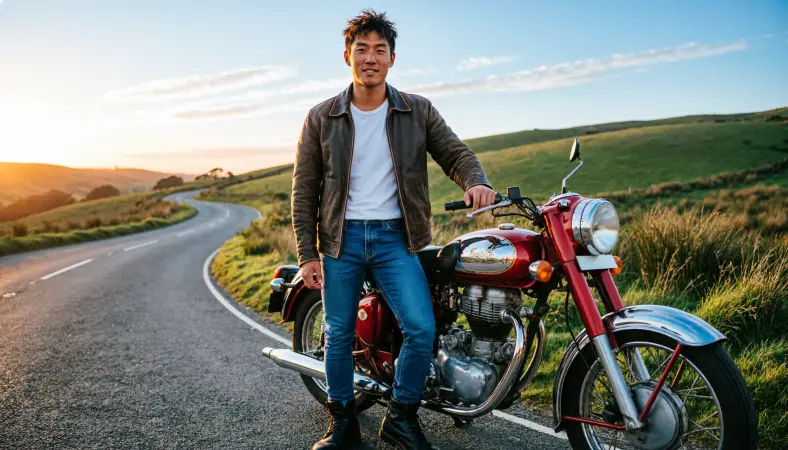 royal Enfield captions for boy