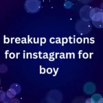 breakup captions for instagram for boy