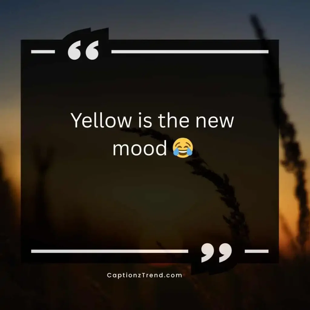 Funny Captions for Yellow Dress