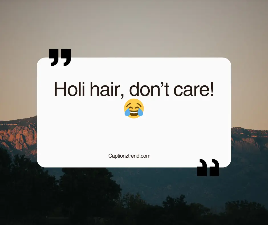 Funny Holi Captions