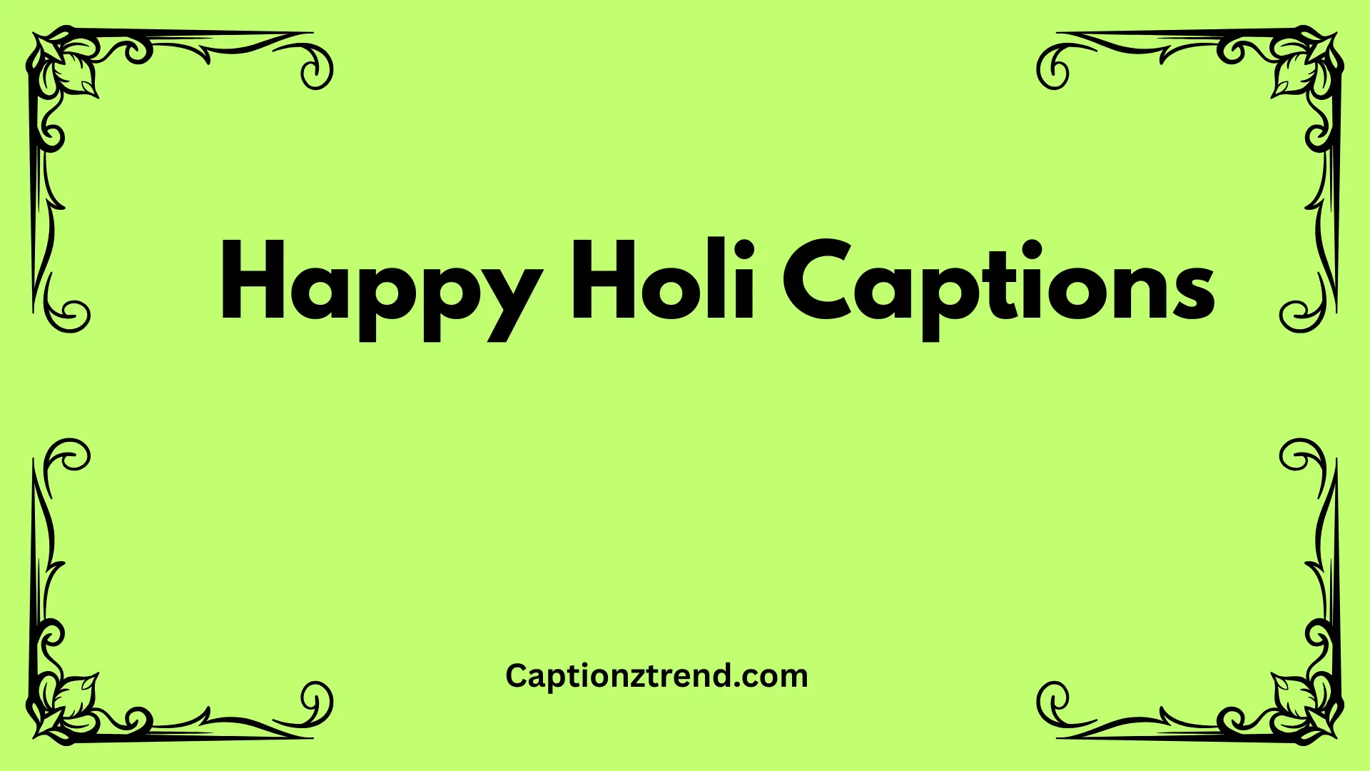 Happy Holi Captions