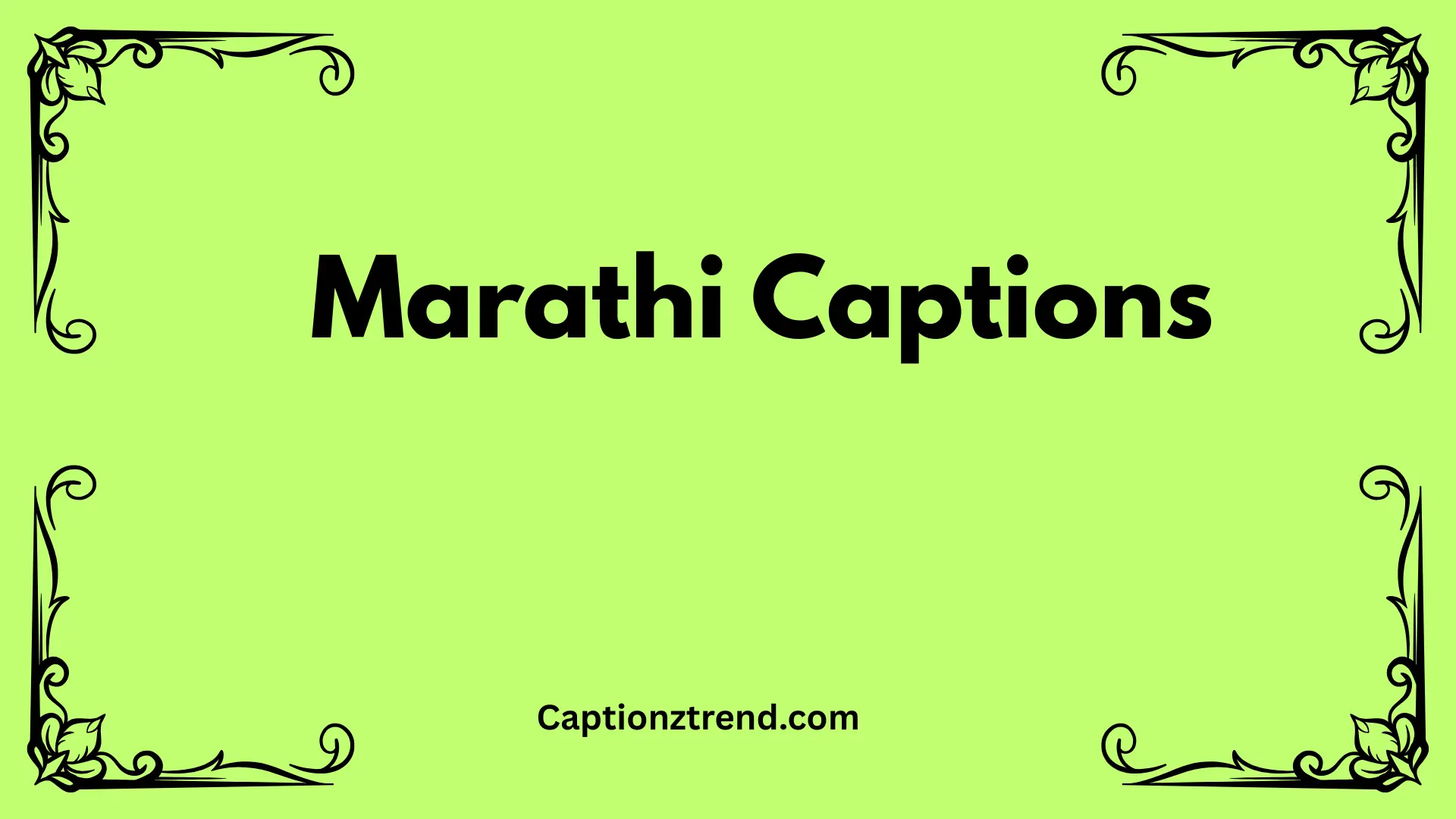 Marathi Captions