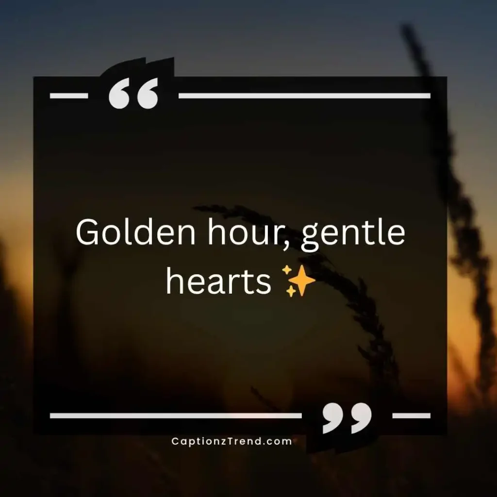 Aesthetic Sunset Love Captions