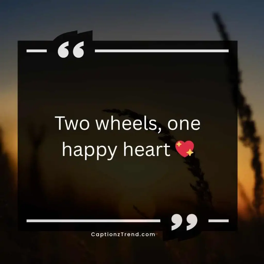 Cute Bike Post Captions