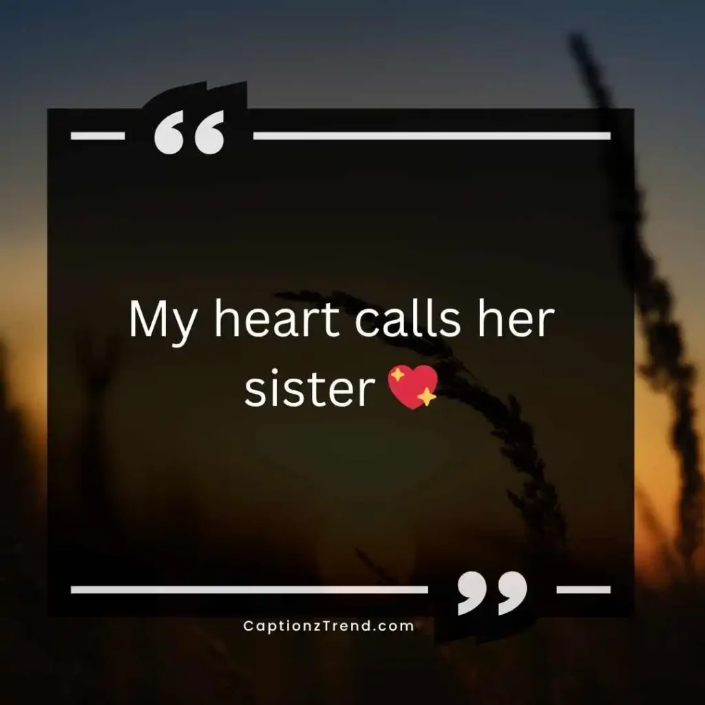Cute Instagram Captions for Sister
