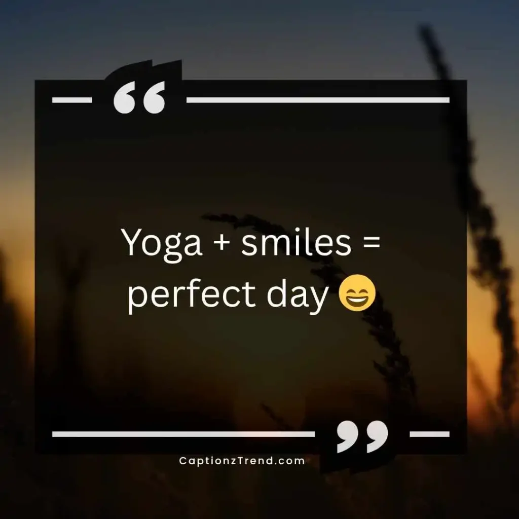 Cute Yoga Captions